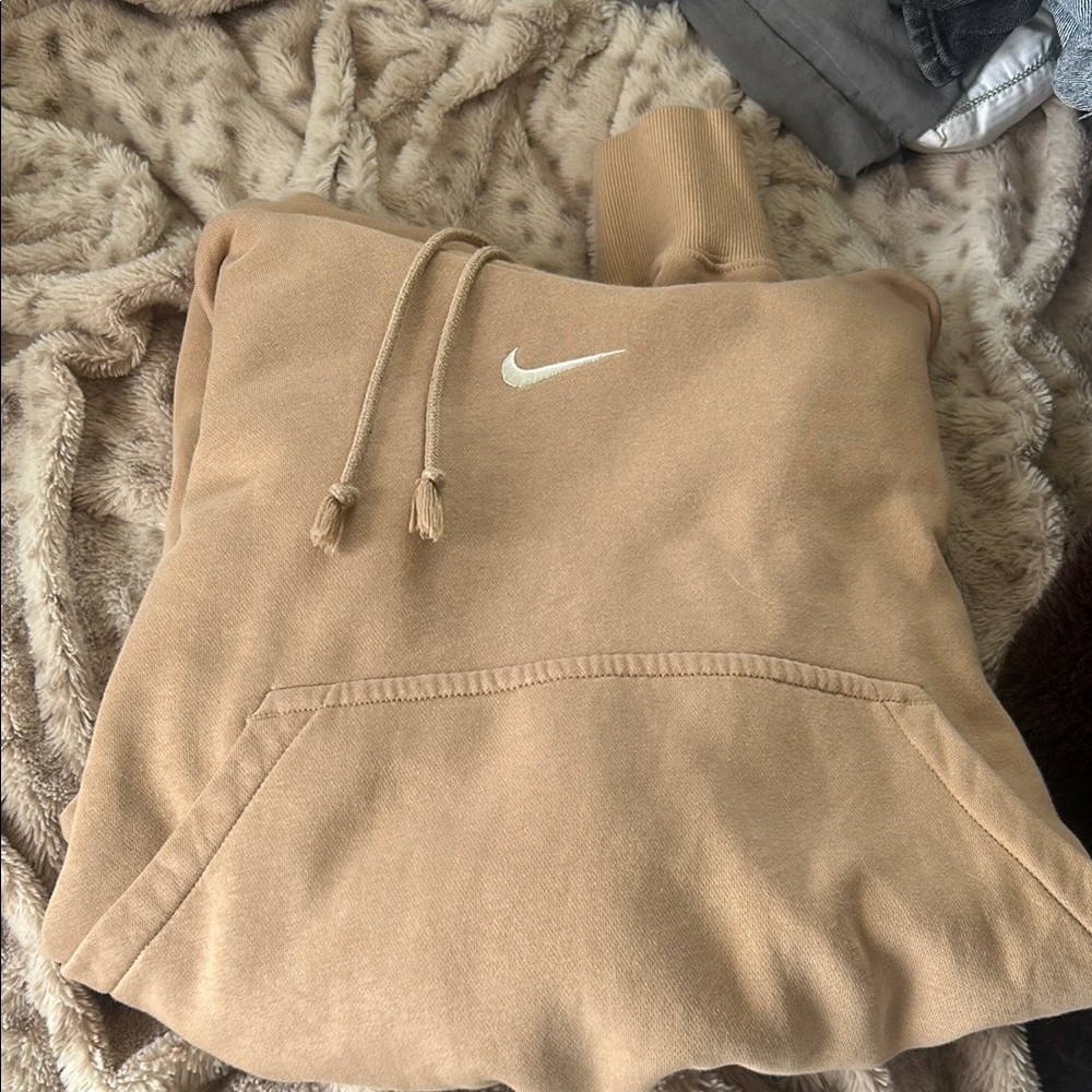 Nike Tan Sweatpants with Drawstring Waistband